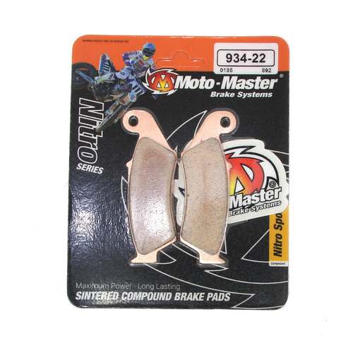 Yamaha YZ250F 2001 - Moto Master Nitro Sintered Front Brake Pads 