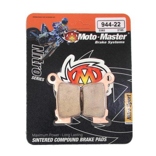 KTM 350 EXC-F Six Days 2012-2021 Moto Master Rear Nitro Sport Brake Pads