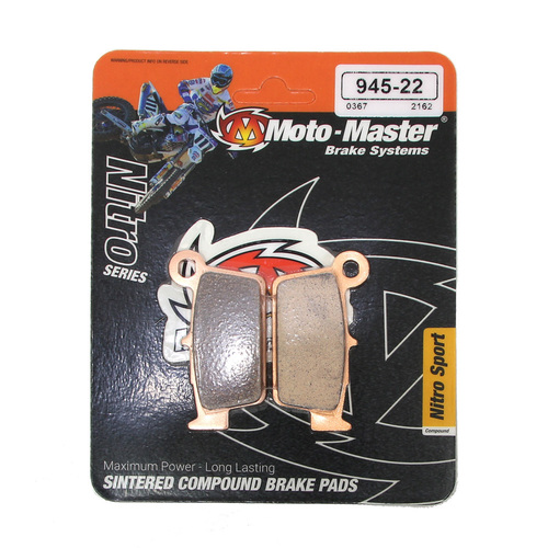 Suzuki RMZ250 2004-2006 Moto Master Nitro Sintered Rear Brake Pads 