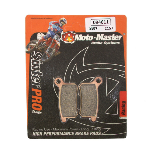 KTM 105 SX 2004-2011 Moto Master Front Sinterpro Racing Brake Pads