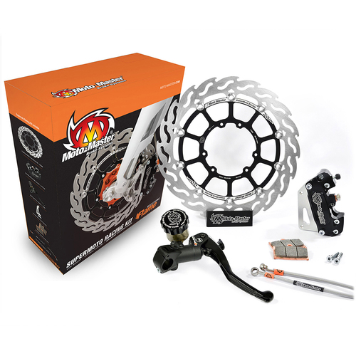 KTM 300 EXC 2000-2019 (With Headlight) Moto Master Front Supermoto Flame Brake Kit 320mm 