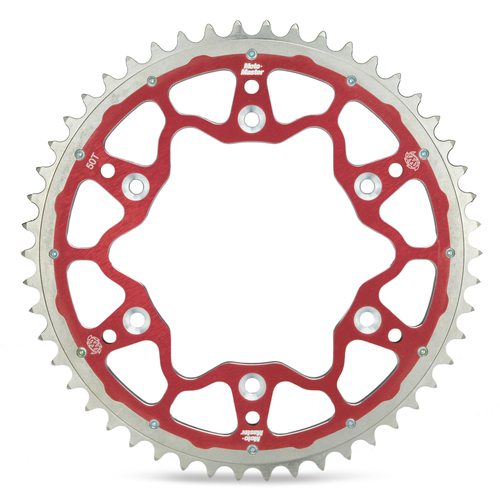 Suzuki RM125 1981-2010 Moto Master Rear Fusion Sprocket 48T Red