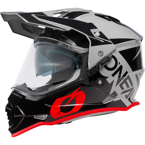 Oneal Sierra 23 Adventure MX Helmet Black Grey Red [Size: L]