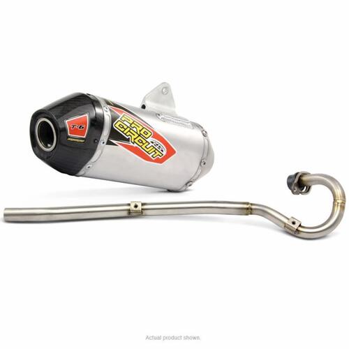 Honda CRF125F 2013-2018 Pro Circuit T-6 Full Exhaust System Carbon End Cap