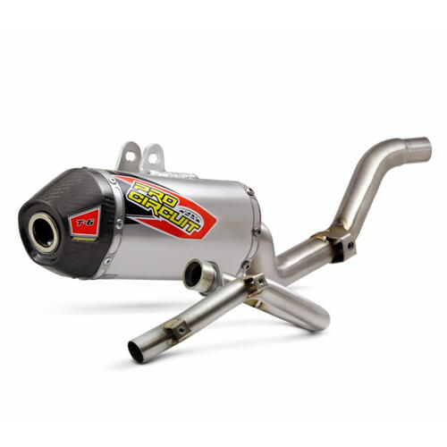 Honda CRF125F 2019-2024 Pro Circuit T-6 Full Exhaust System Carbon End Cap