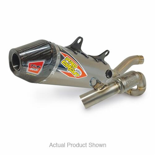 KTM 350 SX-F 2023-2025 Pro Circuit Ti-6 Pro Full Exhaust System FIM Spec Carbon End Cap