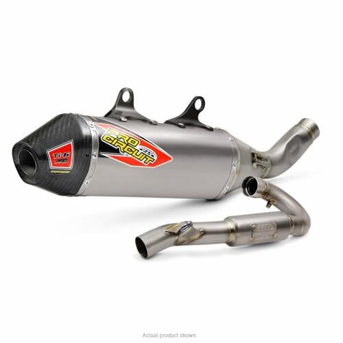 KTM 450 SX-F 2023-2025 Pro Circuit Ti-6 Pro Full Exhaust System FIM Spec Carbon End Cap