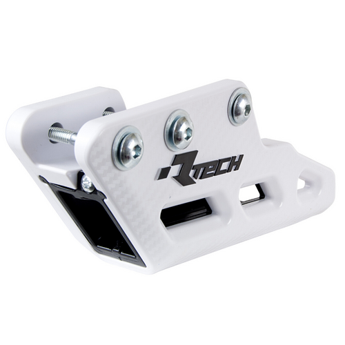 Kawasaki KX250X 2021-2023 Rtech White/Black Worx R2.0 Monoblock Rear Chain Guide