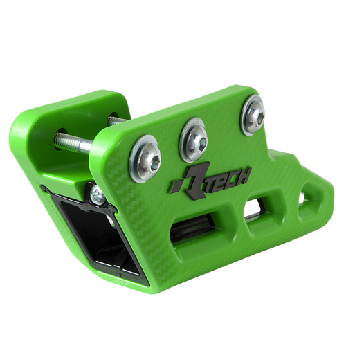 Kawasaki KLX450R 2013-2023 Rtech Green/Black Worx R2.0 Monoblock Rear Chain Guide