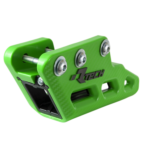 Kawasaki KX250F 2009-2023 Rtech Green/Black Worx R2.0 Monoblock Rear Chain Guide