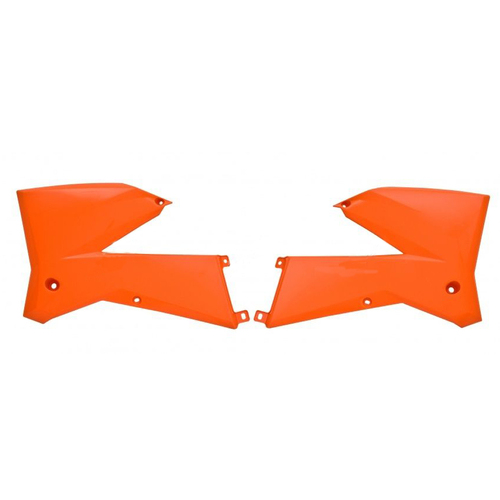 KTM 125 EXC 2005-2007 Rtech OE Orange Radiator Shrouds