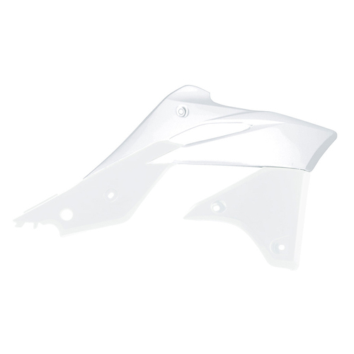 Kawasaki KX250F 2013-2016 Rtech White Radiator Shrouds