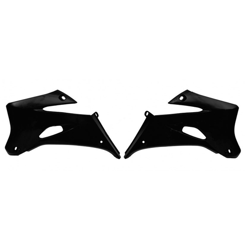 Yamaha WR450F 2007-2011 Rtech Black Radiator Shrouds