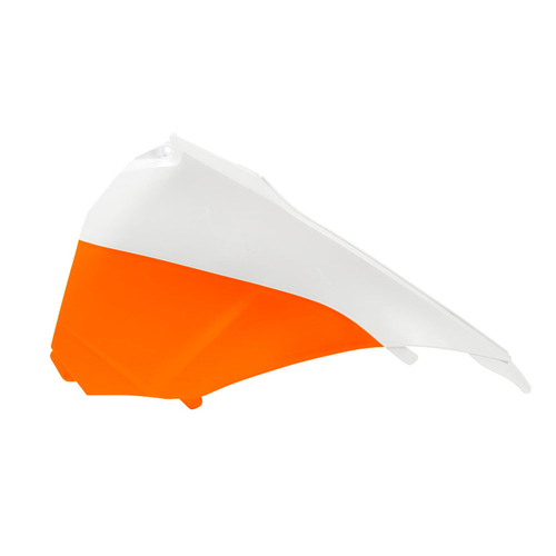 KTM 125 EXC 2014 Rtech White/Orange Left Side Cover Panel