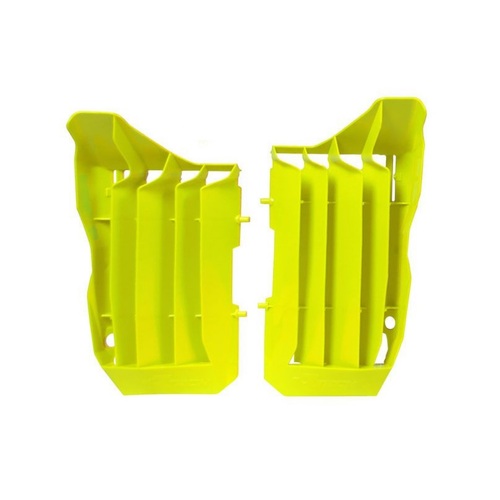 Honda CRF250R 2018-2019 Rtech Neon Yellow Oversized Radiator Fins Louvres