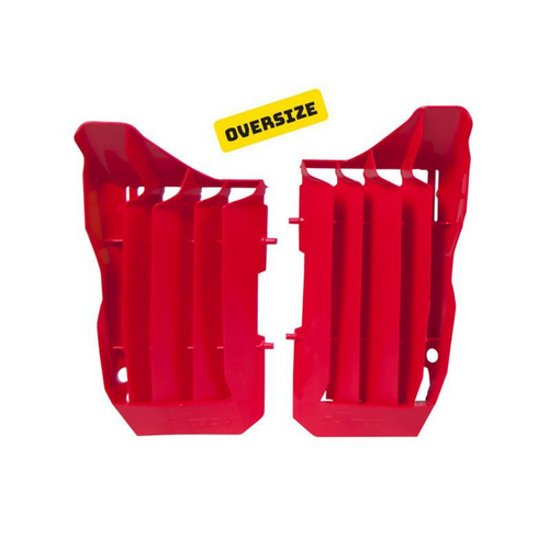 Honda CRF250R 2018-2019 Rtech Red Oversized Radiator Fins Louvres