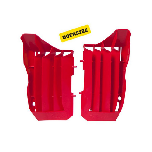 Honda CRF250RX 2019 Rtech Red Oversized Radiator Fins Louvres