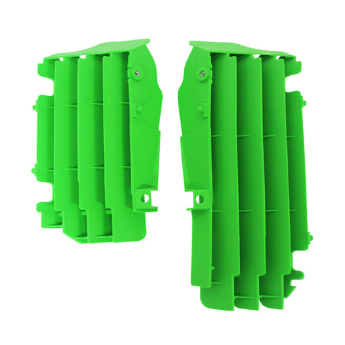 Kawasaki KX450F 2016-2023 Rtech Green Oversized Radiator Fins Louvres