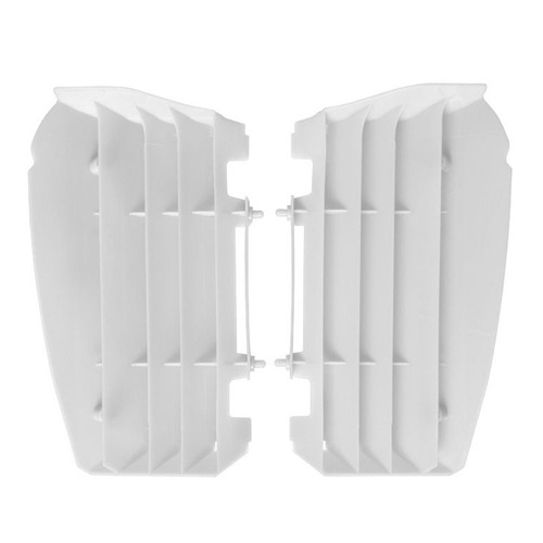 Yamaha YZ125 2002-2023 Rtech White Oversized Radiator Fins Louvres