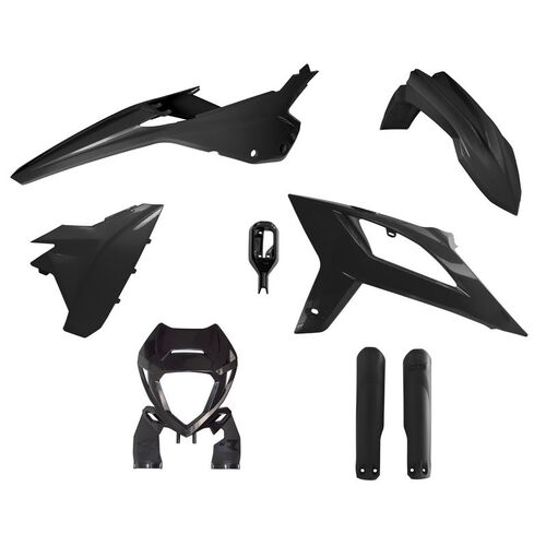 Beta RR 390 4T 2020-2022 Rtech Black Plastics Kit