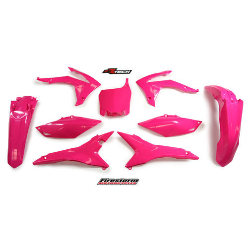 Honda CRF450R 2013-2016 Rtech Plastics Kit Pink 