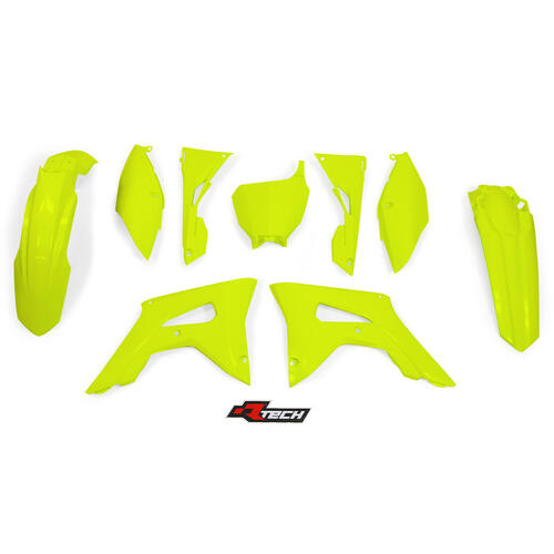 Honda CRF250R 2018 Rtech Neon Yellow Plastics Kit