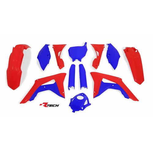 Honda CRF450R 2017-2019 Rtech Red Blue Plastics Kit Limited Edition 