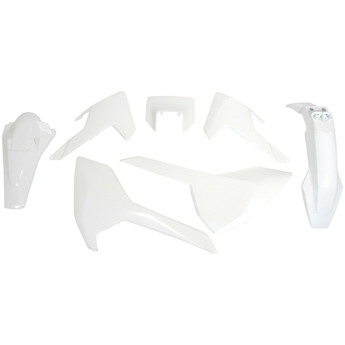 Husqvarna FE250 2019 Rtech White Plastics Kit Incl Headlight Surround