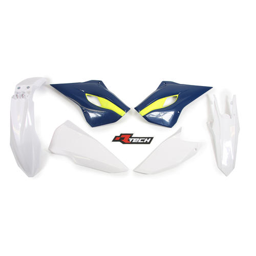 Husqvarna TE250 2015-2016 (Oem 16) Rtech Plastics Kit White / Blue 