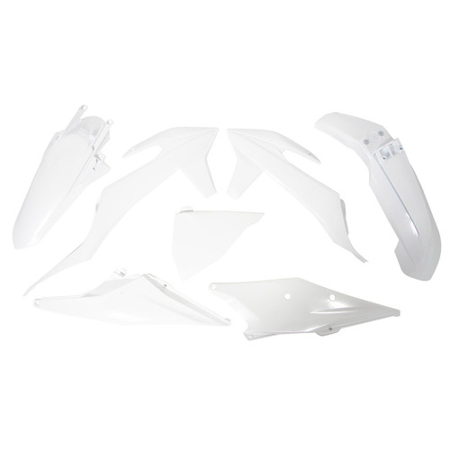 KTM 150 EXC TPI 2022-2023 Rtech White Plastics Kit Excl Headlight Surround