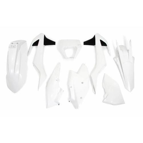 KTM 250 EXC 2017-2019 Rtech White Plastics Kit With Headlight Surround 