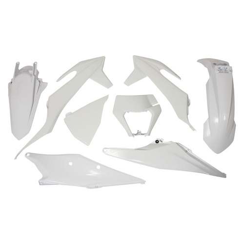 KTM 150 EXC TPI 2022-2023 Rtech White Plastics Kit Incl Headlight Surround