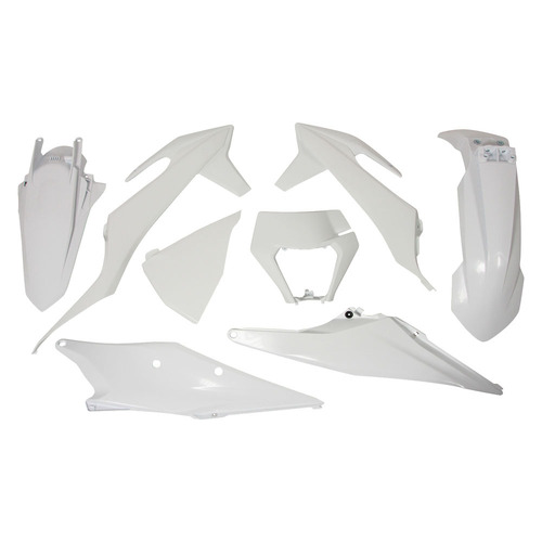 KTM 300 EXC TPI Erzberg Rodeo 2020 - 2023 Rtech White Plastics Kit Incl Headlight Surround