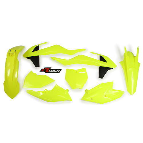 KTM 125 SX 2016-2018 Rtech Plastics Kit Neon Yellow / Black 