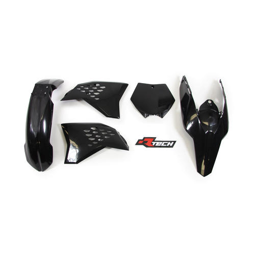 KTM 125 SX 2007-2010 Rtech Black Plastics Kit 