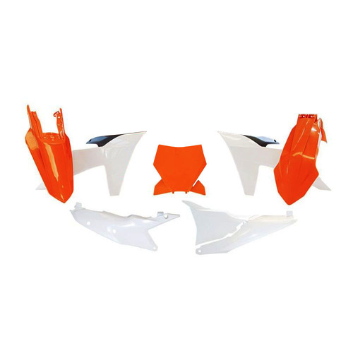 KTM 125 SX 2023-2024 Rtech Orange White OEM Plastics Kit