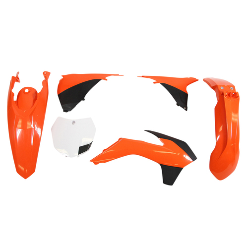 KTM 450 SX-F 2015 Rtech Orange White Plastics Kit