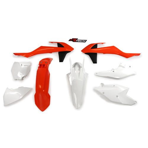 KTM 125 SX 2016-2018 Rtech Plastics Kit Orange / White OEM 