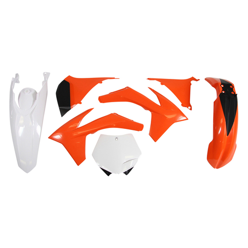 KTM 150 XC 2011 Rtech Orange White Black OEM Plastics Kit