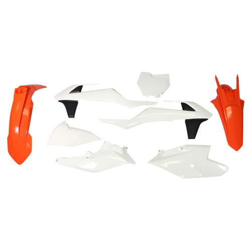 KTM 450 XC-F 2018 Rtech Orange White Black Plastics Kit