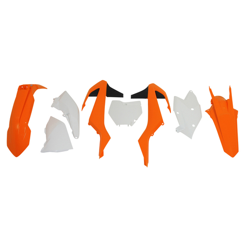 KTM 250 XC 2017-2018 Rtech Orange White Black Plastics Kit