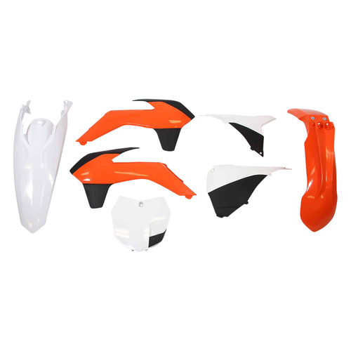 KTM 450 SX-F 2015 Rtech Orange White Plastics Kit