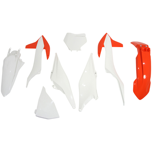 KTM 450 SX-F Factory Ed 2021-2022 Rtech Orange White Plastics Kit