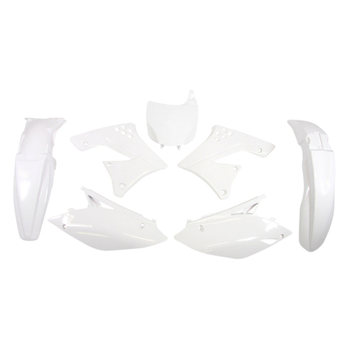 PLASTIC KIT KXF 250 2009-12 WHITE 5PCS