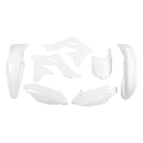 PLASTIC KIT KXF 250 2013-16 WHITE 5 PCS