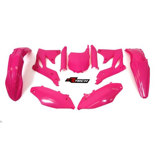 Kawasaki KX250F 2013 Rtech Neon Pink Plastics Kit