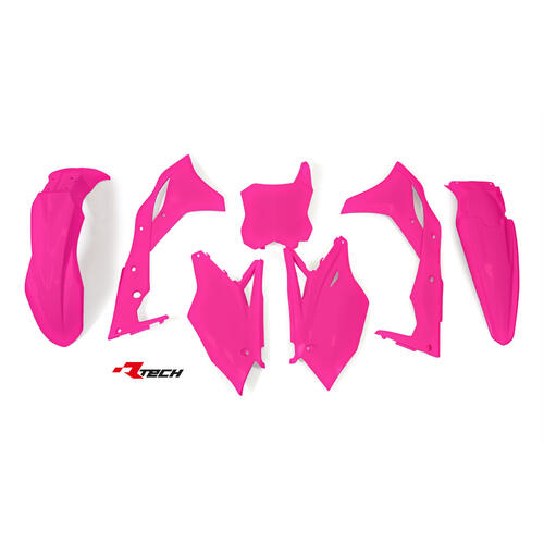 Kawasaki KX250F 2017 Rtech Neon Pink Plastics Kit