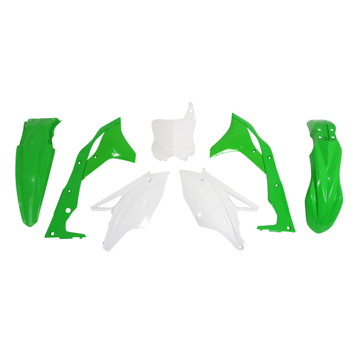 Kawasaki KX250F 2019 Rtech Green White Plastics Kit