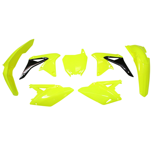 PLASTIC KIT NEON YELLOW RMZ 250 10-17 5 PCS