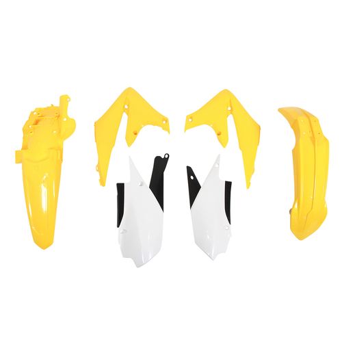 Yamaha YZ250FX 2020 Rtech Yellow White Plastics Kit